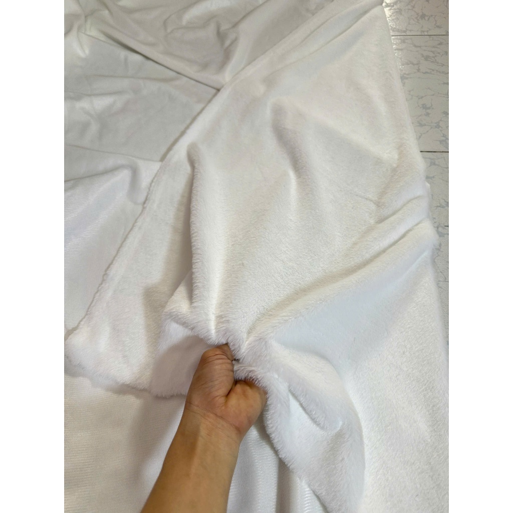 Thảm lông trắng mịn - Thảm lông trải tủ điện thoại - Thảm lông mịn trải bàn trang điểm