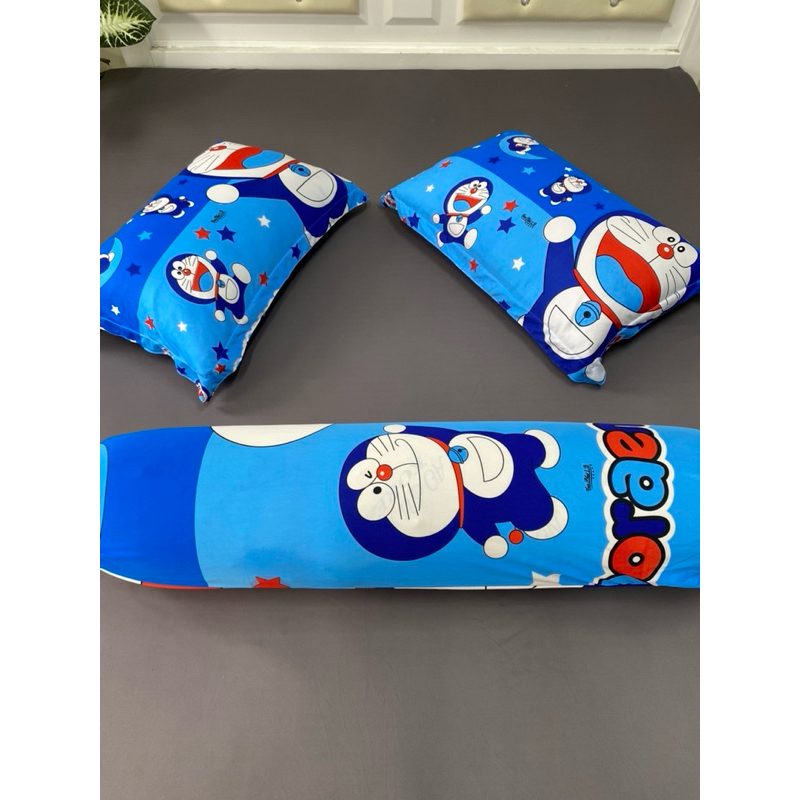 Ga giường Thun Lạnh mẫu Doremon (Hoàng Hà bedding)