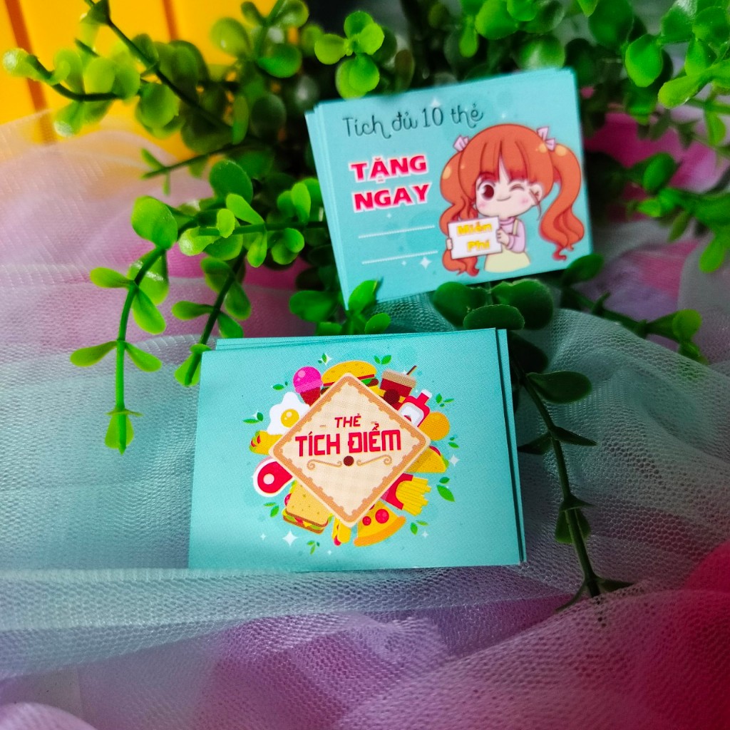 THẺ TÍCH ĐIỂM BÁNH MÌ, ĐỒ ĂN VẶT - CARD TÍCH ĐIỂM MUA HÀNG KHOAI TÂY CHIÊN, BÁNH ĂN VẶT CÁC LOẠI (CÓ SẴN)