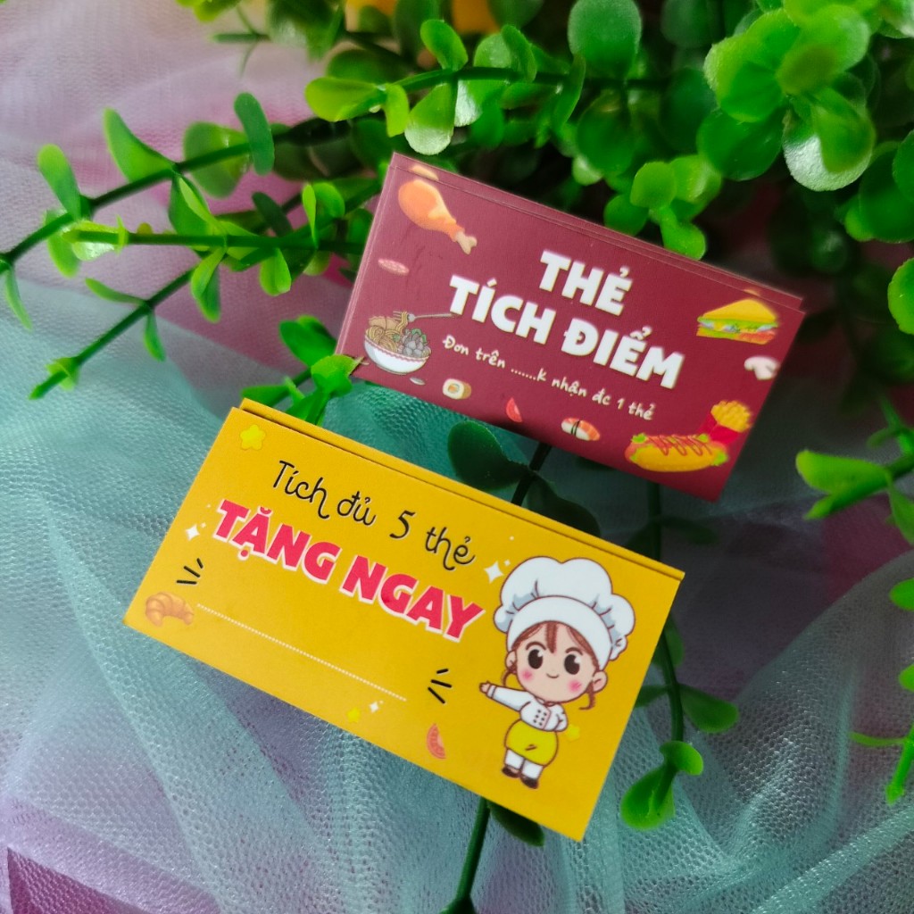 100 THẺ TÍCH ĐIỂM BÁNH MÌ, ĐỒ ĂN VẶT - CARD TÍCH ĐIỂM MUA HÀNG KHOAI TÂY CHIÊN, BÁNH ĂN VẶT CÁC LOẠI (CÓ SẴN)