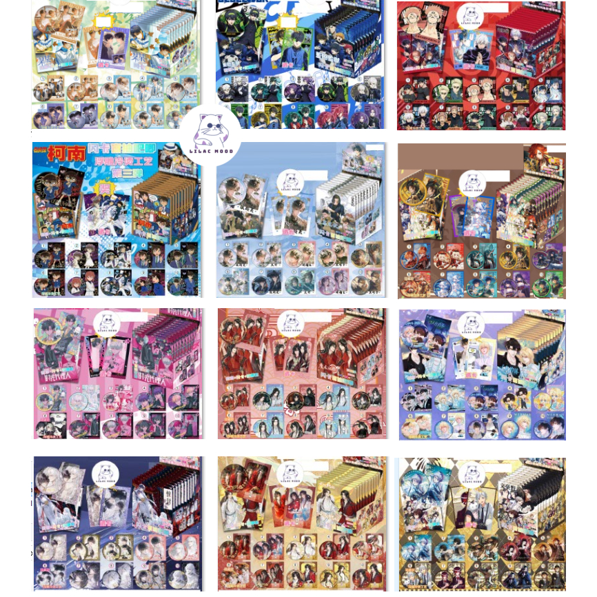 [SẴN/NEW] Tổng hợp Pack nhân phẩm Anime BL Combo huy hiệu 75mm và thẻ ...
