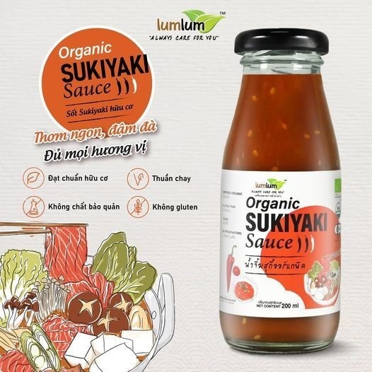 Sốt Lumlum hữu cơ Teriyaki, Sukiyaki, Me Thái, sriracha, sốt chua ngọt, Mè rang trộn salad