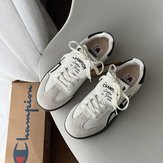 Giày thể thao thời trang nữ Champion màu trắng đen cao cấp , sneaker bigsize nam nữ
