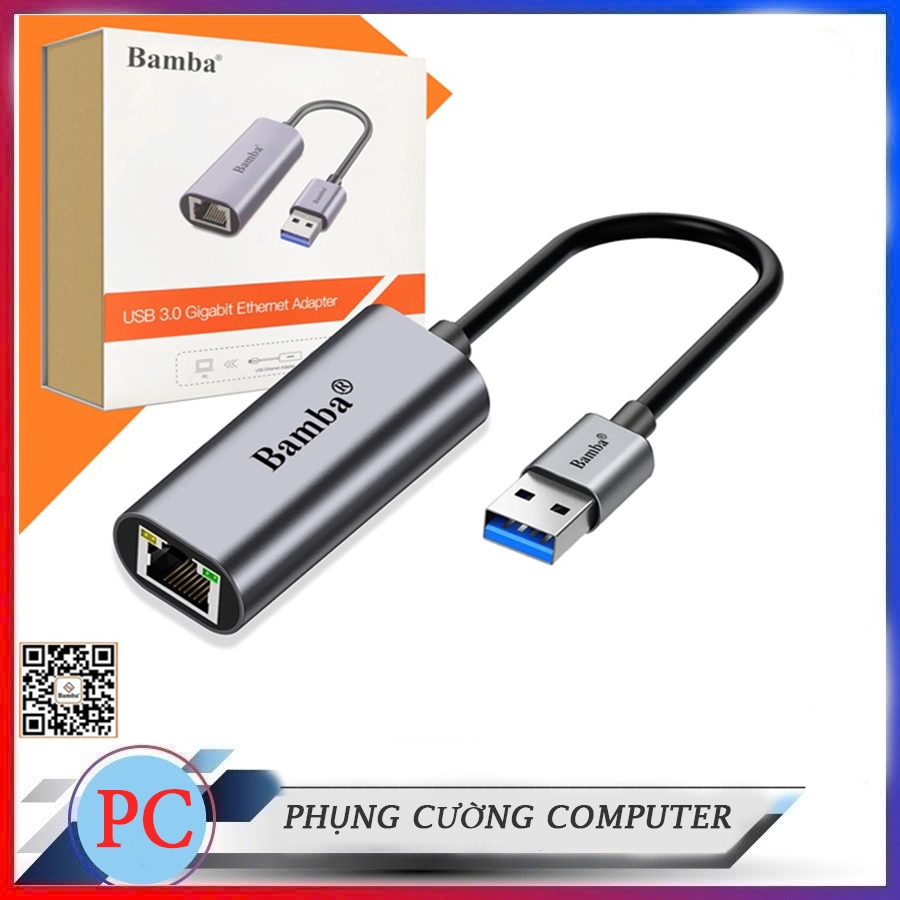 Cáp chuyển USB ra Lan BAMBA - Adapter chuyển đổi USB ra cổng mạng LAN ...