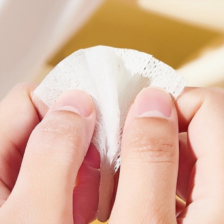 Combo 5 Gói - bông tẩy trang, bông tẩy trang 222 miếng 3 lớp Cotton pads