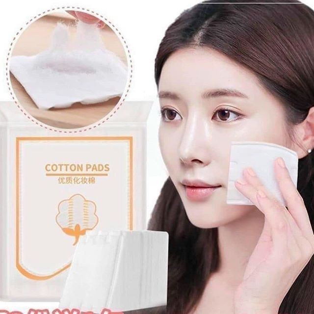 Combo 5 Gói - bông tẩy trang, bông tẩy trang 222 miếng 3 lớp Cotton pads