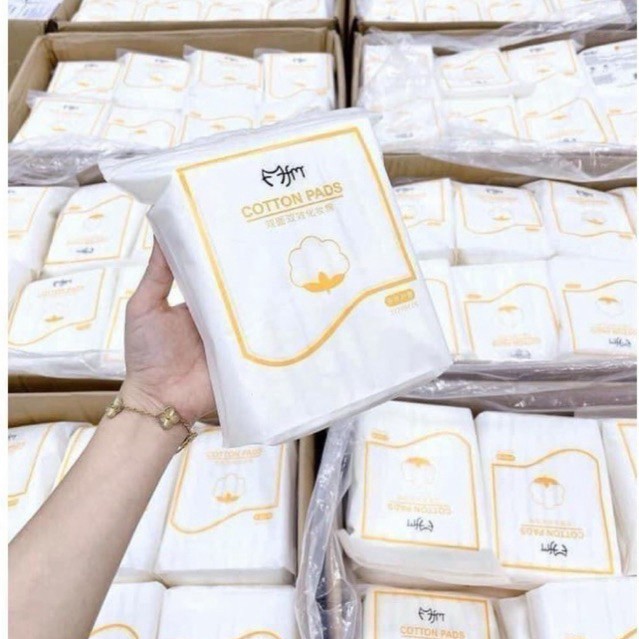 Combo 5 Gói - bông tẩy trang, bông tẩy trang 222 miếng 3 lớp Cotton pads