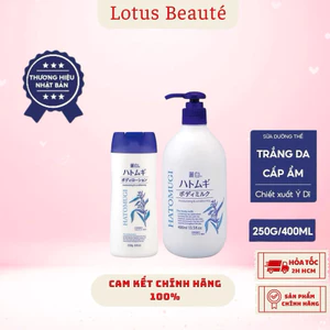 Shop Thanh Lý Đi Định Cư - Sữa dưỡng thể trắng da cấp ẩm Hatomugi Moisturizing & Conditioning The Body ( 250,400ml )