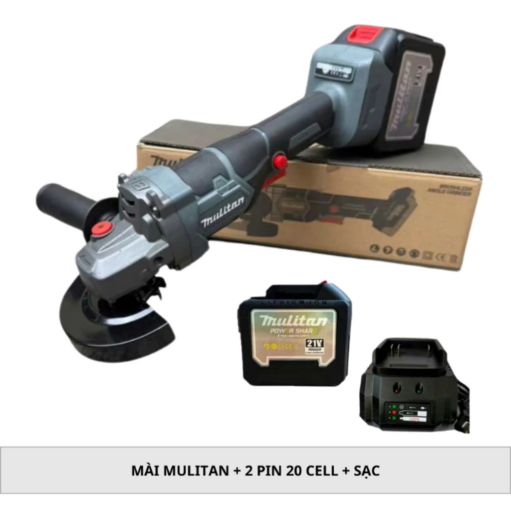 Máy Mài Mulitan M21V-5510 Động Cơ Không Chổi Than Chân Pin Phổ Thông
