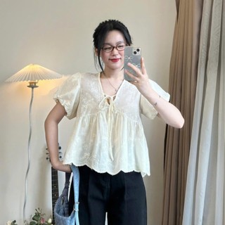 Áo Babydoll Form Rộng Xinh Xắn Dáng Yêu, Phong Cách Nữ Tính Trẻ Trung