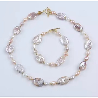 chuỗi Ngọc trai dị nước ngọt dài 45 cm. HV9