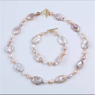 chuỗi Ngọc trai dị nước ngọt dài 45 cm. HV9