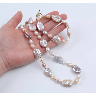 chuỗi Ngọc trai dị nước ngọt dài 45 cm. HV9