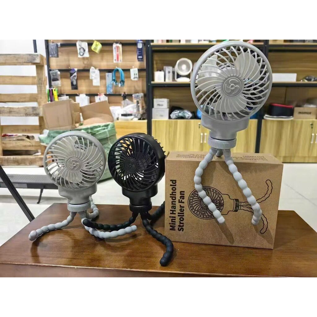 Quạt uống cong Octopus Fan đa năng, cắm trại, gọn nhẹ dễ mang theo