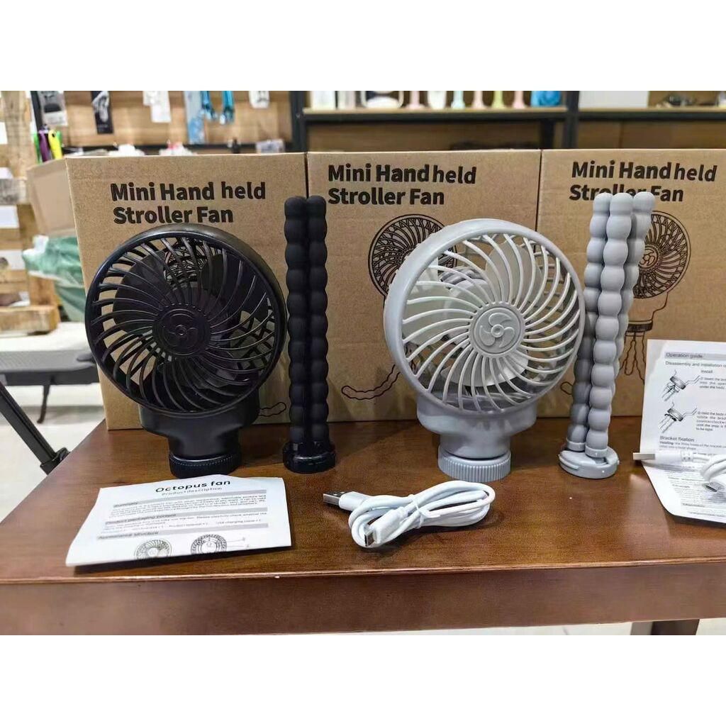 Quạt uống cong Octopus Fan đa năng, cắm trại, gọn nhẹ dễ mang theo