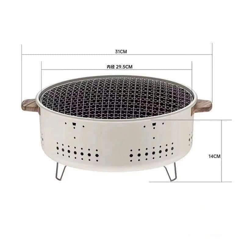 BẾP NƯỚNG THAN HOA TRÒN - NƯỚNG ĐỒ ĂN SIÊU TIỆN