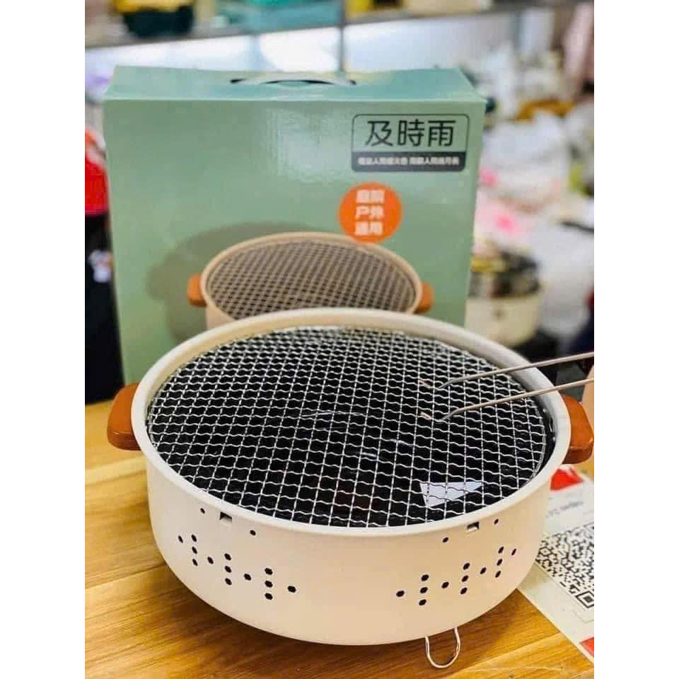BẾP NƯỚNG THAN HOA TRÒN - NƯỚNG ĐỒ ĂN SIÊU TIỆN