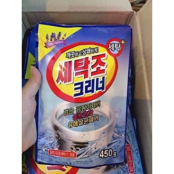 GÓI 450GR BỘT TẨY LỒNG MÁY GIẶT HÀN QUỐC TIỆN LỢI