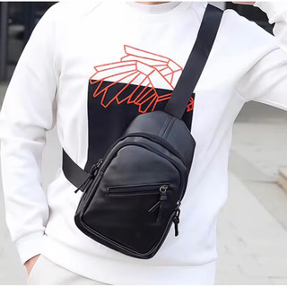Túi Đeo Vai Da Mềm Thời Trang Unisex Đeo Chéo Vai Ngực Phong Cách Hàn Quốc Thường Ngày Cho Nam Và Nữ