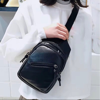 Túi Đeo Vai Da Mềm Thời Trang Unisex Đeo Chéo Vai Ngực Phong Cách Hàn Quốc Thường Ngày Cho Nam Và Nữ