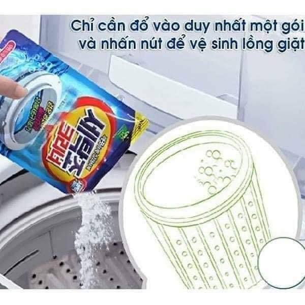 GÓI 450GR BỘT TẨY LỒNG MÁY GIẶT HÀN QUỐC TIỆN LỢI