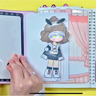 Đồ chơi bóc dán Sanrio Anime Gacha 7 nhân vật - Búp bê giấy