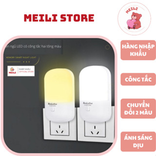 ( TẶNG SET 10 KHẨU TRANG) Đèn Ngủ Cắm Điện Mini BLX Trụ, Công Tắc Chuyển Đổi Ánh Sáng, Tiết Kiệm Điện Năng, Trang Trí Ph