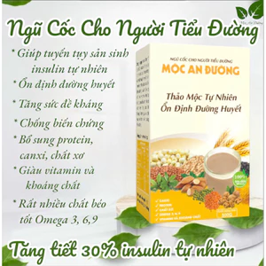 NGŨ CỐC CHO NGƯỜI TIỂU ĐƯỜNG MỘC AN ĐƯỜNG CUNG CẤP DƯỠNG CHẤT ỔN ĐỊNH ĐƯỜNG HUYẾT 600g