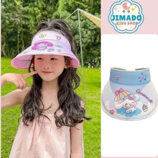 Mũ chống nắng cho bé, nón rộng vành hở chóp chống tia cực tím UV họa tiết kuromi,merody siêu dễ thương cho bé 🌸🌸🌸