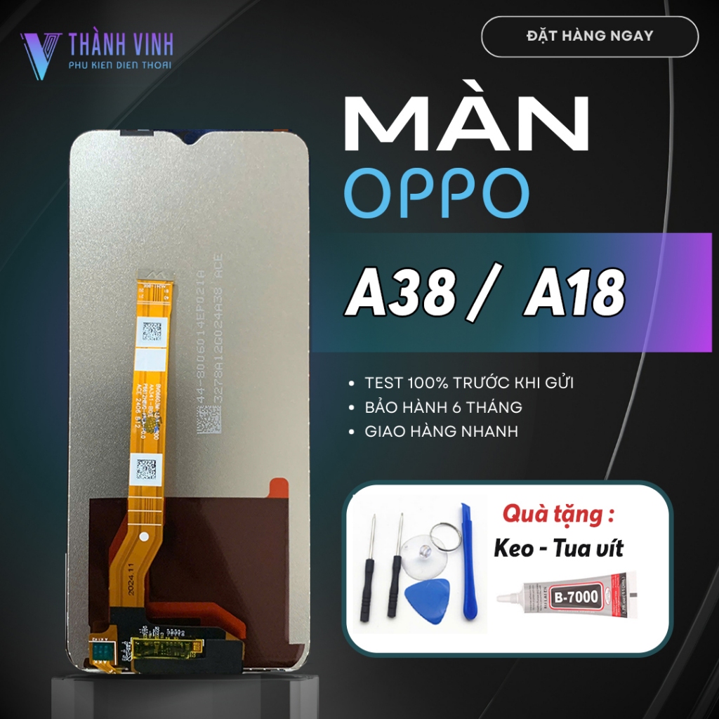 Màn Hình Oppo A38 / A18 – Chất Lượng Cao, Tặng Kèm Keo Dán Chuyên Dụng & Bộ Sửa Chữa