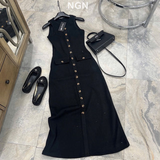Váy len sát nách BM túi nắp dáng dài (sẵn)