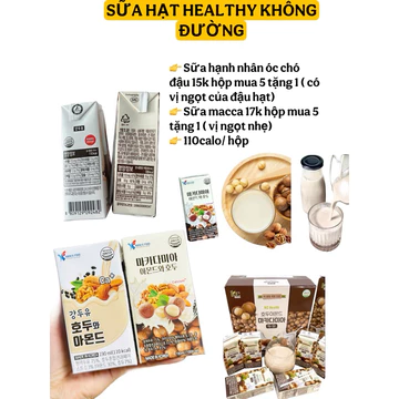 SỮA HẠT MACCA HẠNH NHÂN ÓC CHÓ HÀN QUỐC - vua các loại sữa hạt 190ml