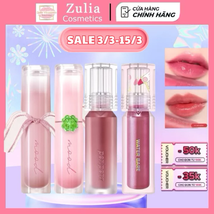 Son Tint Bóng Peripera Bare Water Tint Ink 3.8g xinh xắn Hàn quốc