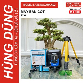Máy Bắn Cốt pin 5 Tia Xanh 602- Máy Cân Bằng Laser NAVARA -máy bắn laze pin, laze pin