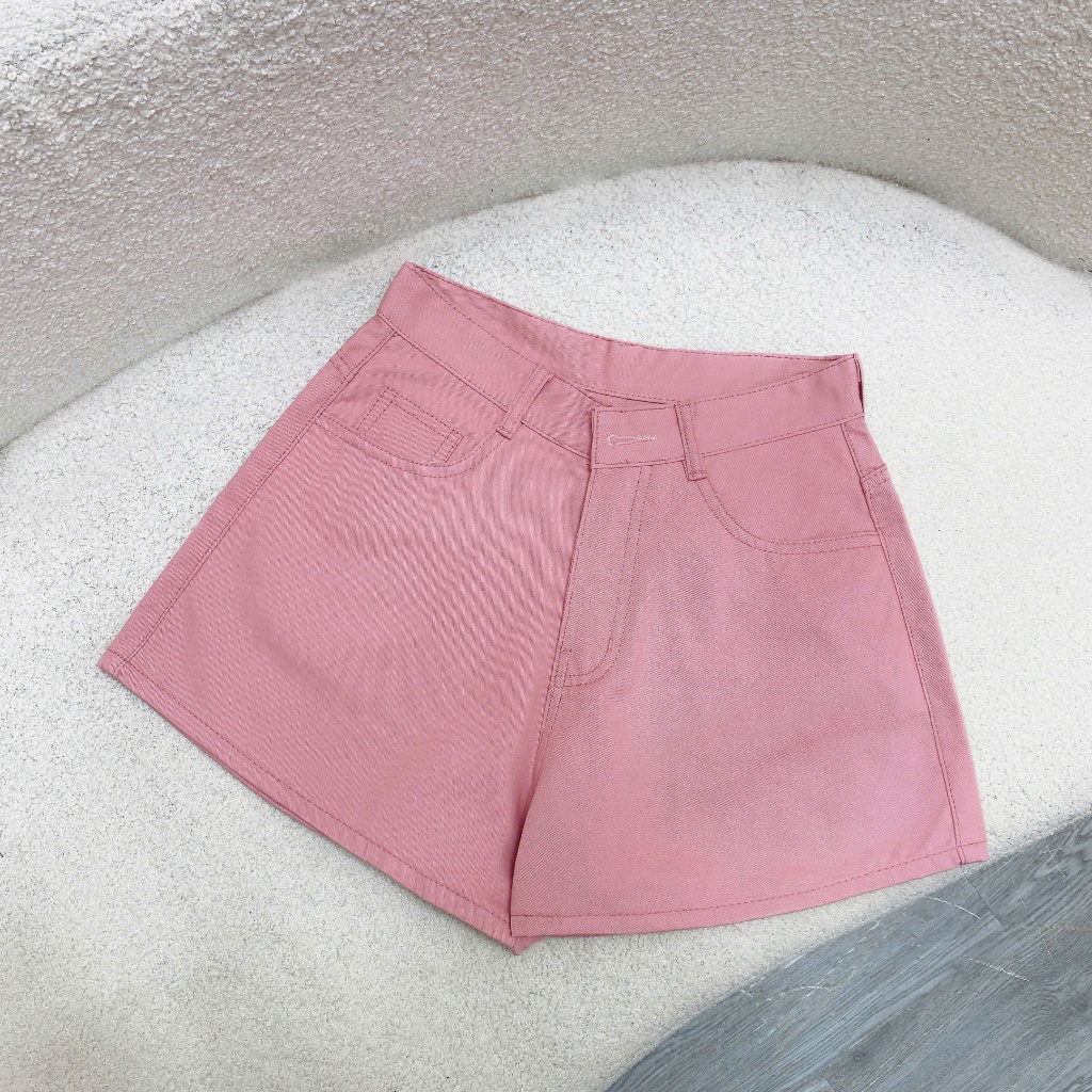 Quần Đùi Kaki Ống Rộng Bigsize Nữ,Quần Short Kaki Dáng Chữ A Trơn Lên Phom Tôn Dáng Q531