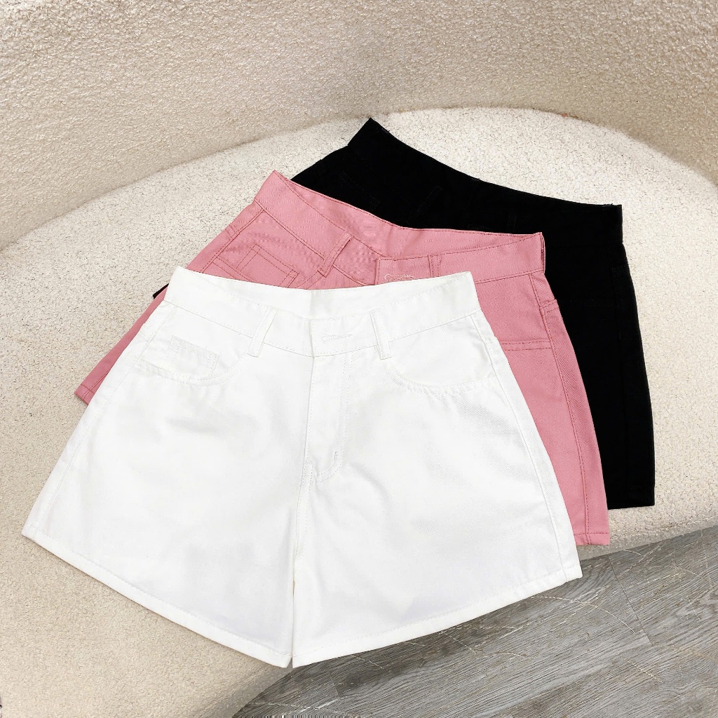Quần Đùi Kaki Ống Rộng Bigsize Nữ,Quần Short Kaki Dáng Chữ A Trơn Lên Phom Tôn Dáng Q531