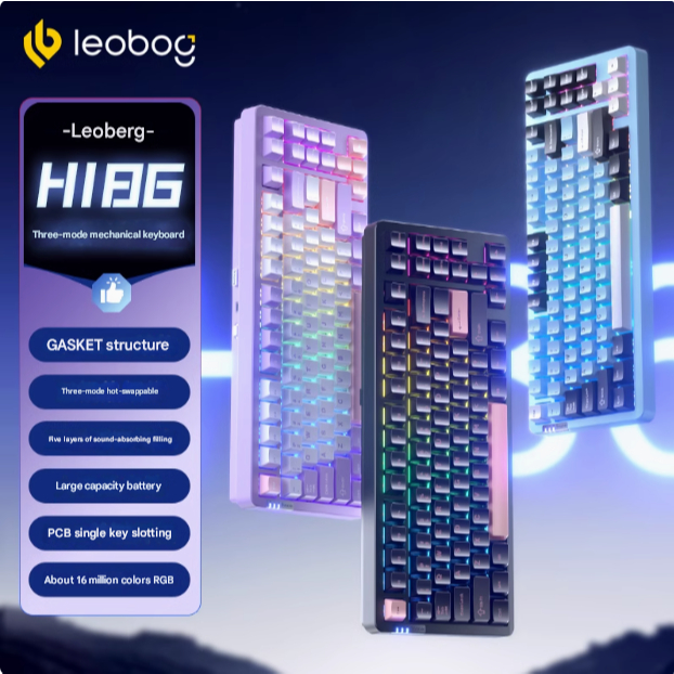 Bàn phím cơ Full Nhôm CNC Aula Leobog HI86 - 3 modes - RGB - Mạch Xuôi ...