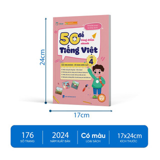 Sách - 50 Đề tăng điểm nhanh Lớp 4 môn Toán - Tiếng Việt - Tiếng Anh