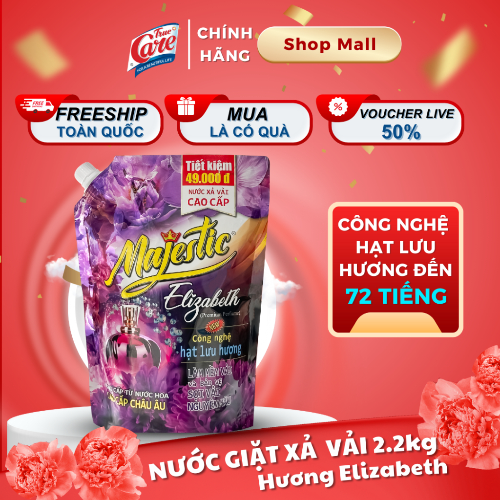 Nước Xả Vải True Care Hương Elizabeth (1.15Kg - 2.2Kg)