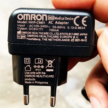 Bộ dây sạc, Adapter Omron, bộ đổi nguồn điện cho máy đo huyết áp Omron-NEW