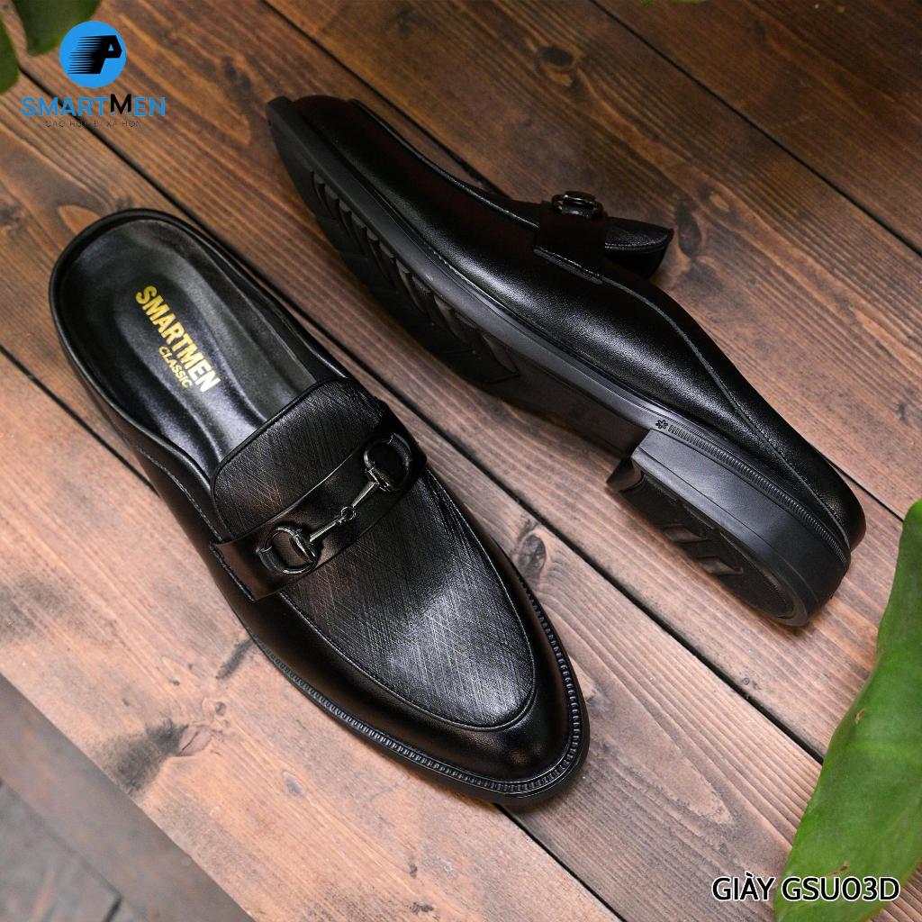 Ảnh Giày sục công sở cao cấp SMARTMEN GSU-03 Đen 1
