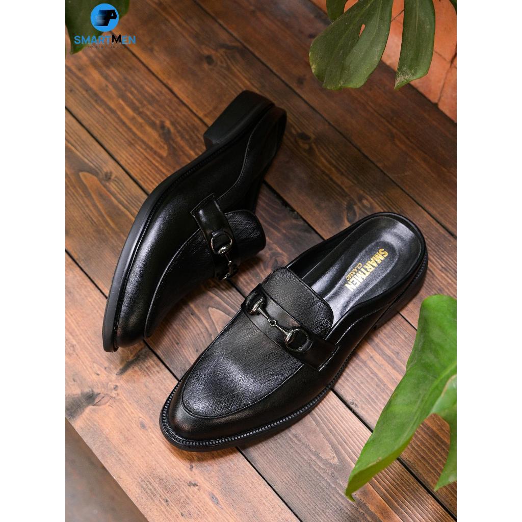 Ảnh Giày sục công sở cao cấp SMARTMEN GSU-03 Đen 4