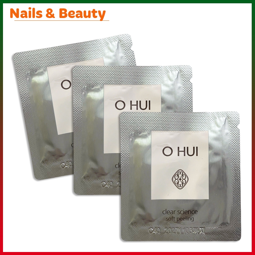 10Tẩy Tế Bào Chết, Tẩy Tế Bào Chết Mặt Sáng Dạ, Sạch Da Ohui Clear Science Soft Peeling Sample 1ml