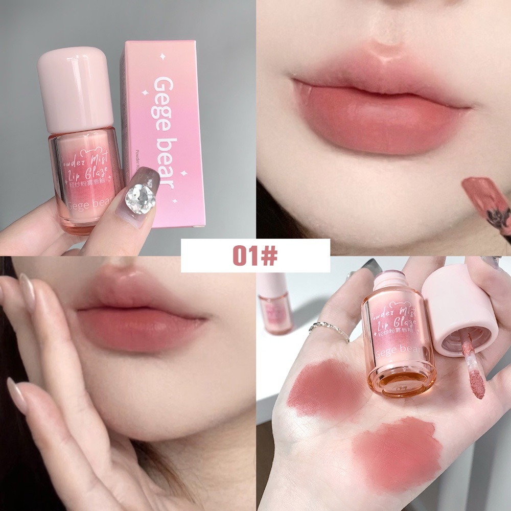 Son Lì, Son Lì Không Trôi Chính Hãng Gege Bear Chất Nhung Lì Chống Trôi - GX1107