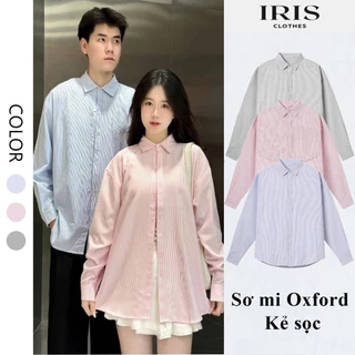 Áo Sơ Mi Nam Nữ Kẻ Sọc Dài Tay Form Rộng Chất Vải Oxford Cao Cấp Hottrend 2025