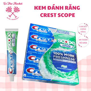 Kem Đánh Răng Crest Scope Complete Whitening Outlast Ultra - Active Foam 232GR - CÔ THƯ MARKET