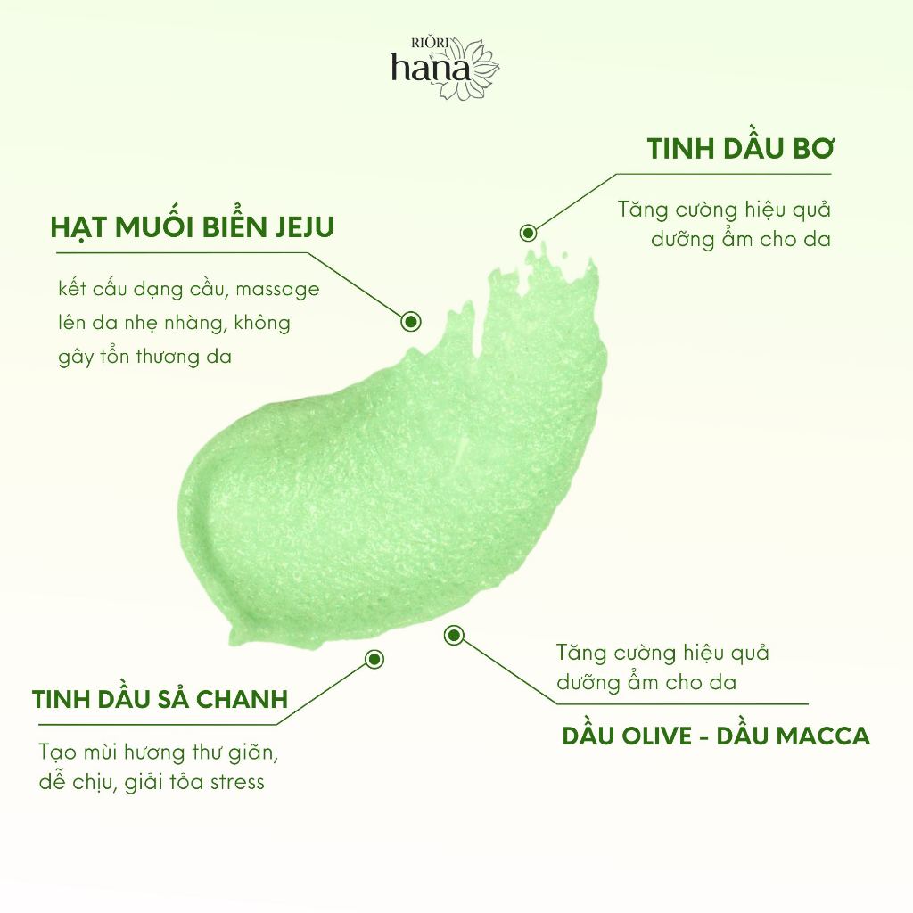 Ảnh Muối Tẩy Tế Bào Chết RIORI HANA REFRESHING BODY SCRUB 250g (Mẫu Mới) 2