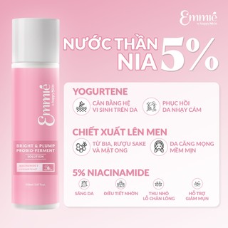 Nước thần dưỡng da Emmié By Happyskin Brightening Plumping Soluticon Essence (150ml/230ml)