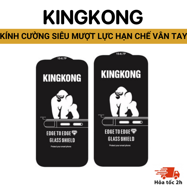 Ảnh Kính cường lực KINGKONG KK-69 hạn chế vân tay, chống vỡ hoàn hảo iphone 11 12 13 14 15 16 pro promax 1
