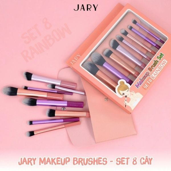 Bộ Cọ Trang Điểm Jary Makeup Brush 8 Cây Và 4 Cây Cocolux
